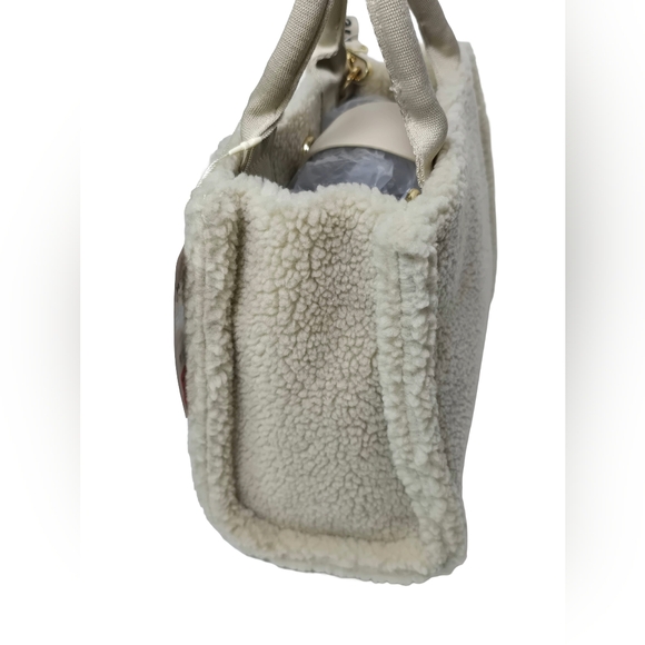 Disney Primark Winnie the Pooh Sherpa Cream Crossbody Satchel NWT - Picture 2 of 7